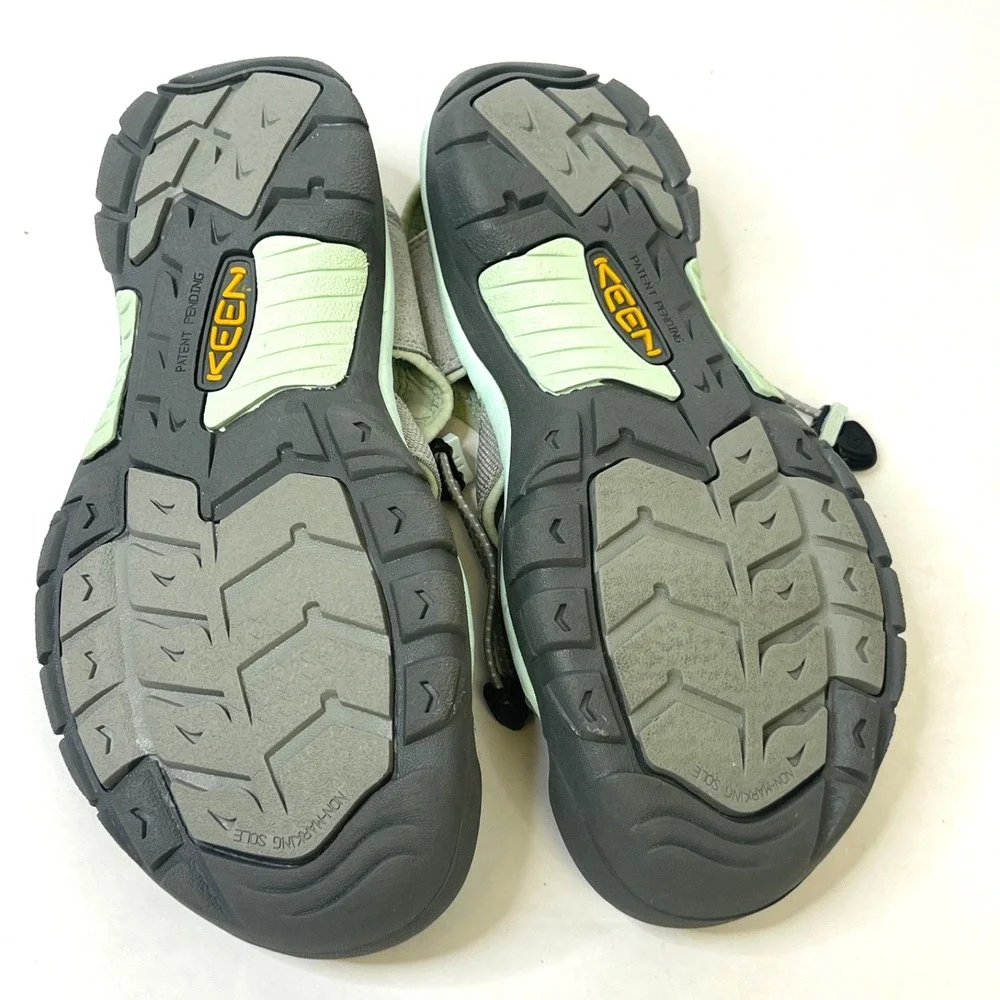 NWOB Keen Newport H2 Womens 9.5 Gray Green Waterproof Sandals Hiking Water Sport